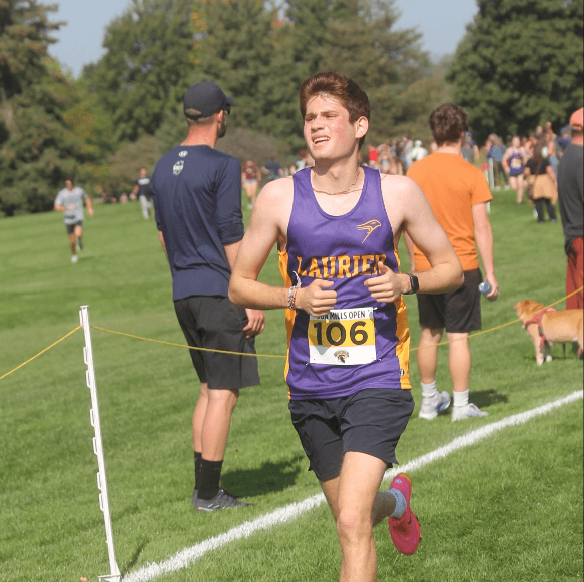 Om racing in a cross-country event