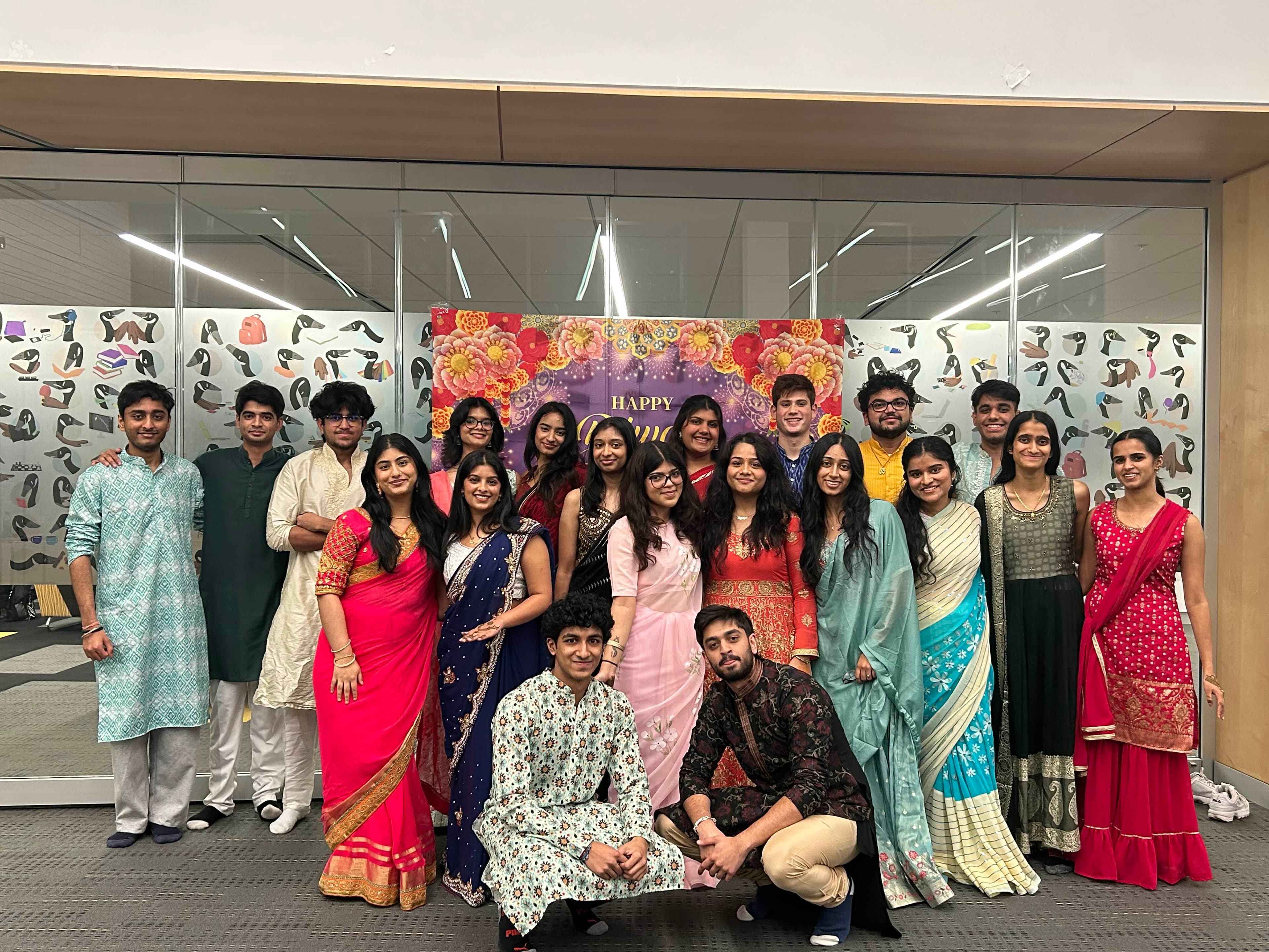 Friends at a Hindu Yuva celebration